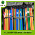 Home broom stick / cleaning tools mops wooden handle / PVC straight wooden handle for brooms and mops
